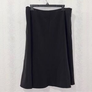Judith Hart Collection Black A-Line Career Skirt Size 12 Stretch Lined